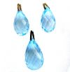 Blue Topaz-17X11.5mm-Briolette Drops